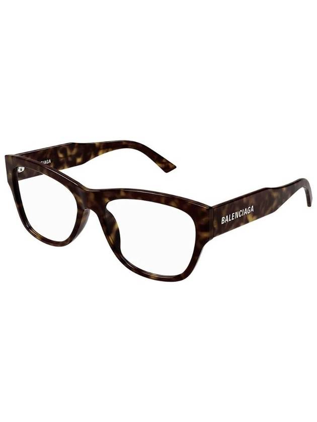Luxury Balenciaga  Acetate Square Eyeglasses Havana