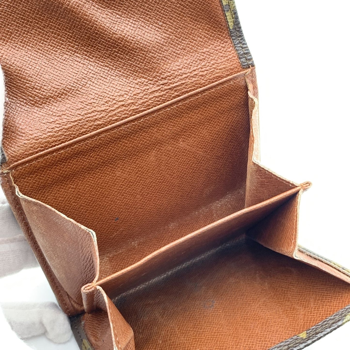 LOUIS VUITTON Vintage Monogram Compact Double Flap Wallet M61652