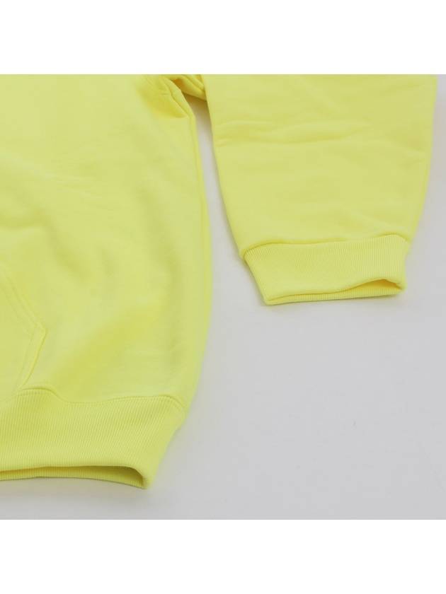 Luxury Balenciaga  Logo Print Cotton Hoodie Yellow
