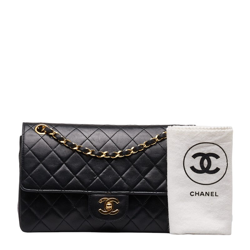 CHANEL MATRASSES 25 COCOMARK CHAIN SHOLDER BAG BLACK Lambskinkin LADY CHANEL