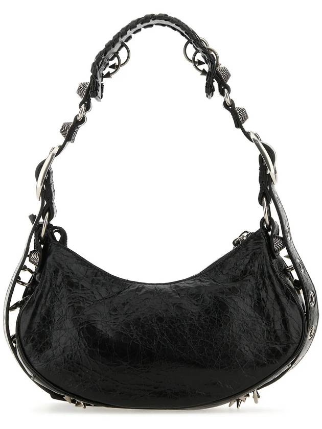 Luxury Balenciaga  Le Cargol XS Metal Detail Shoulder Bag Black