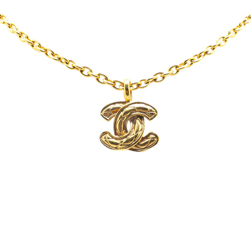 Chanel Coco Mark Matelasse Necklace
