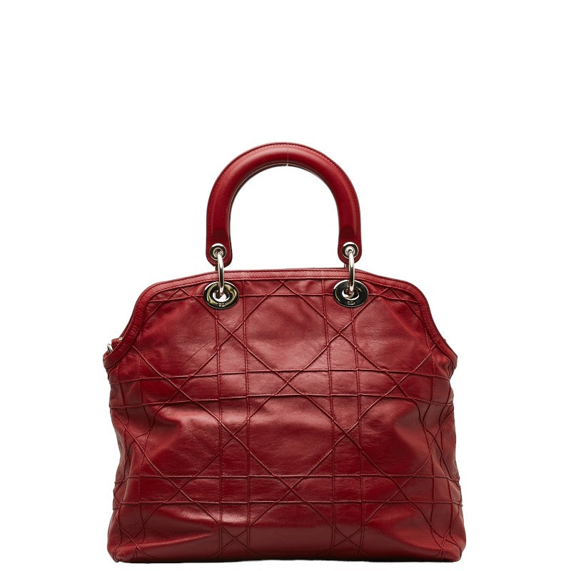 Dior Granville Leather Tote Bag Leather Handbag in Good condition