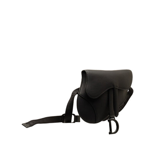 Dior Leather Saddle Belt Bag  Leather Shoulder Bag in Excellent condition