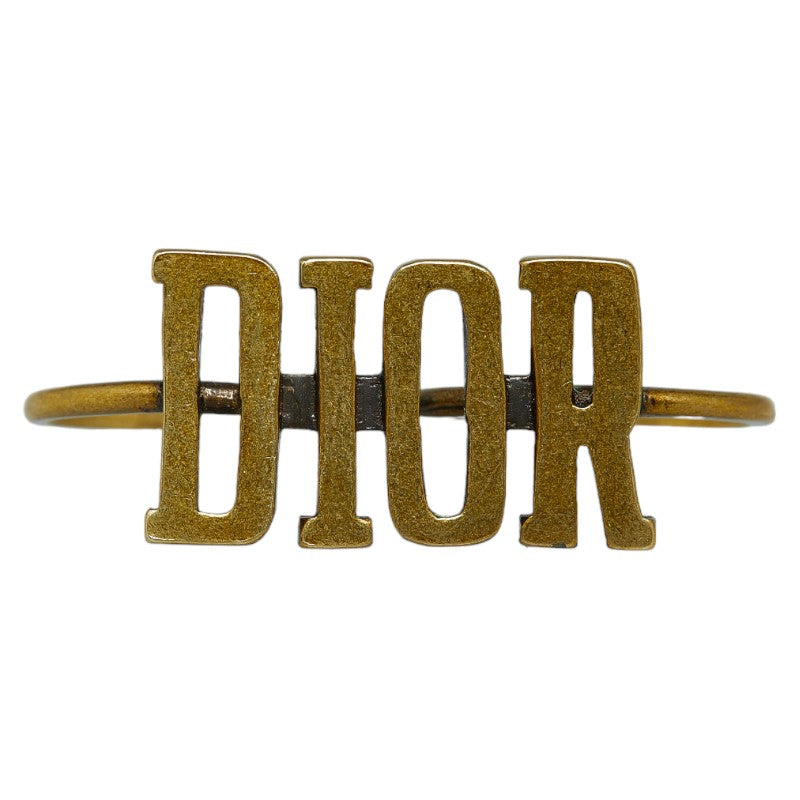 Dior Double Logo Ring Metal Ring in Good condition