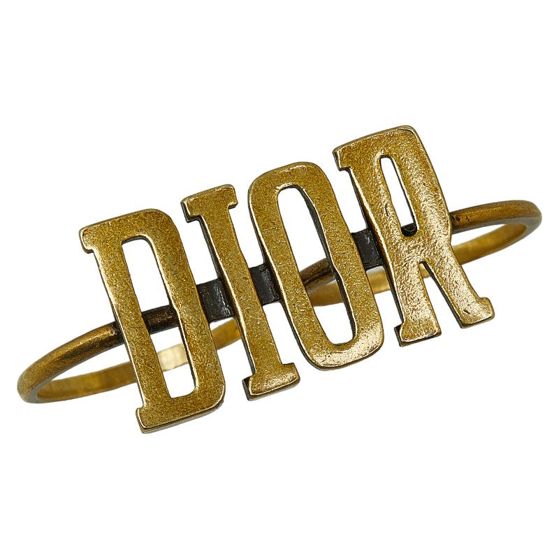 Dior Double Logo Ring Metal Ring in Good condition