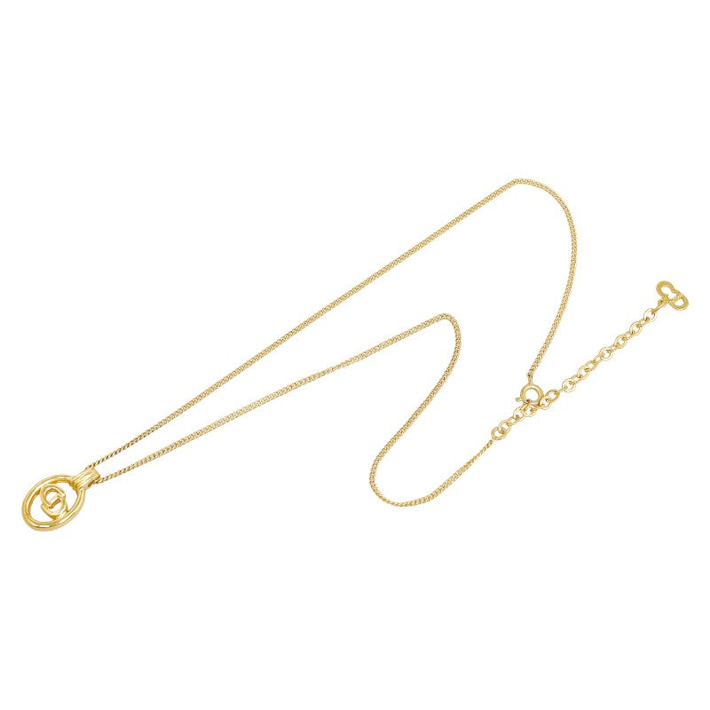 Dior CD Logo Chain Necklace  Metal Necklace in Good condition