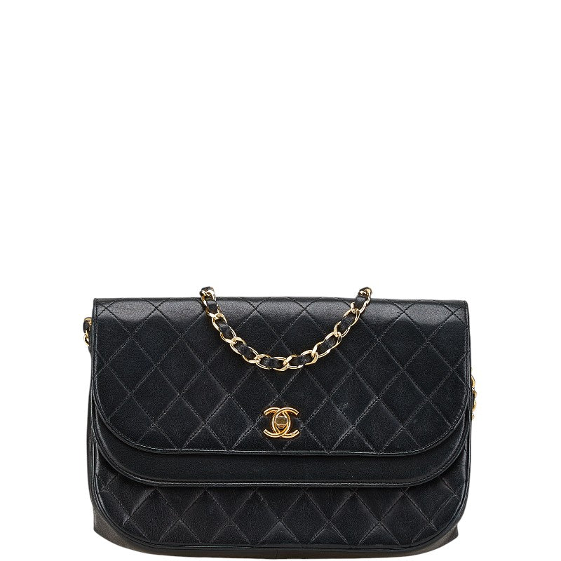 Chanel Matelasse Coco Mark Lambskin Shoulder Bag