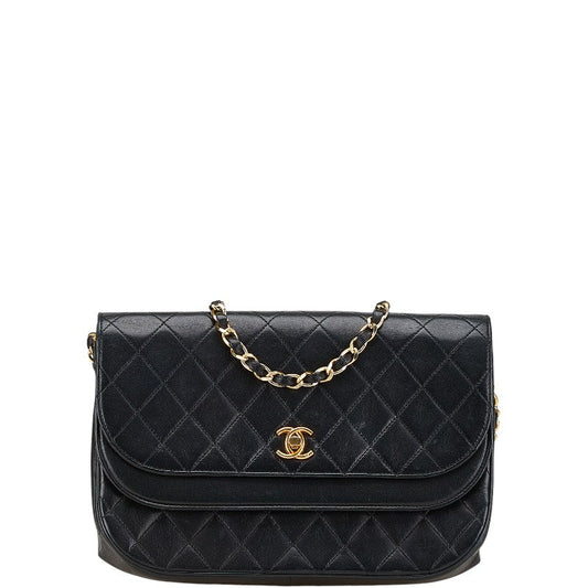 Chanel Matelasse Coco Mark Lambskin Shoulder Bag