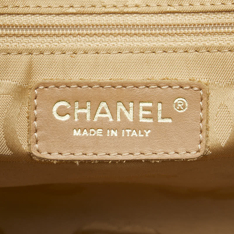 Chanel Wild Stitch Coco Mark Tote Bag Beige