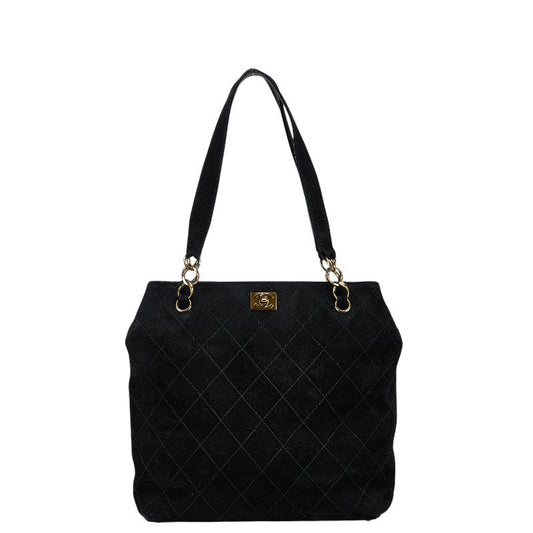 Chanel Coco Mark Sweat Tote Bag Black