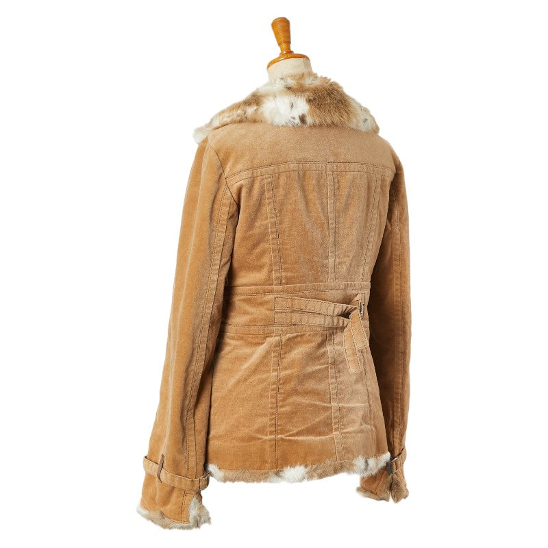 Burberry Blue Label Cotton Faux Fur Coat