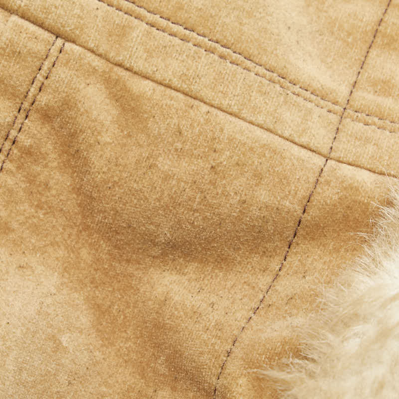 Burberry Blue Label Cotton Faux Fur Coat