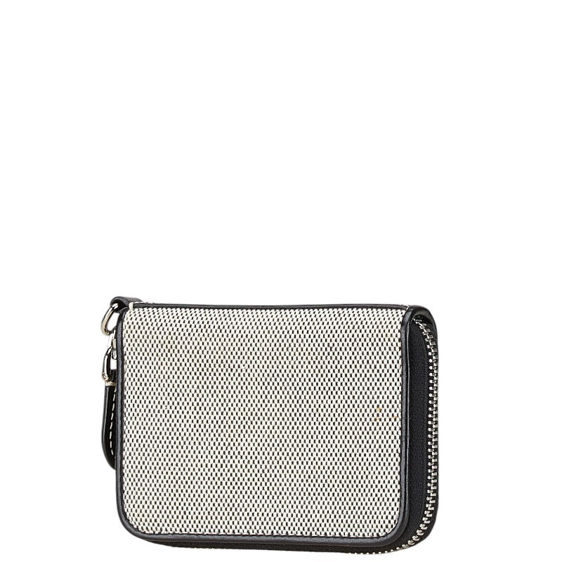Burberry Horseferry Print Canvas Leather Coin Card Case