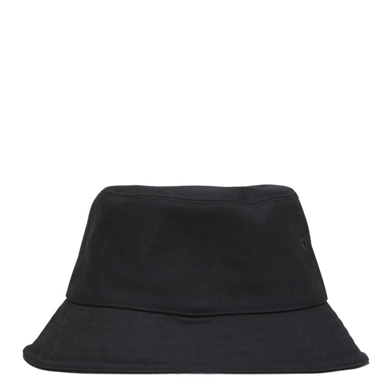 Burberry Logo Cotton Leather Bucket Hat