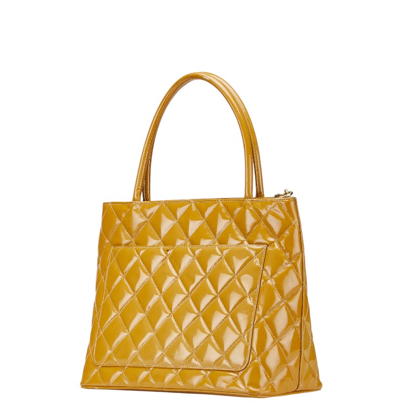 Chanel Matelasse Reissue Tote Enamel Leather Tote Bag