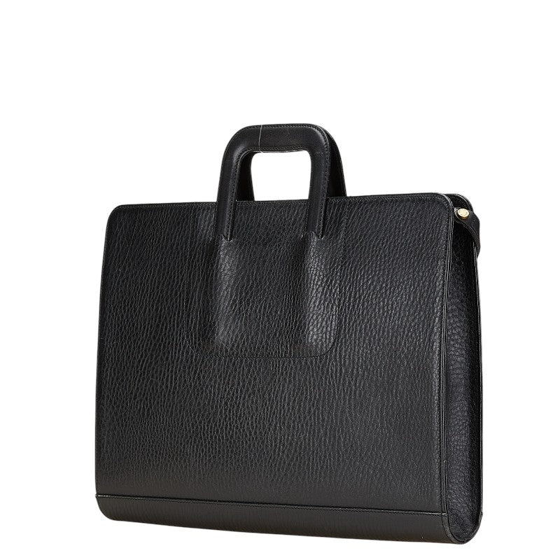 Burberrys Classic Check Lining Leather Briefcase