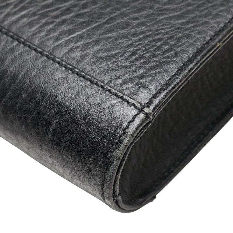 Burberrys Classic Check Lining Leather Briefcase