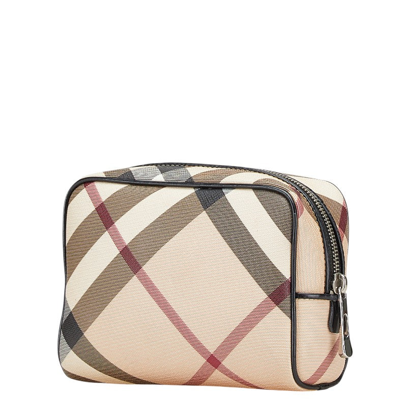 Burberry Nova Check PVC Leather Pouch