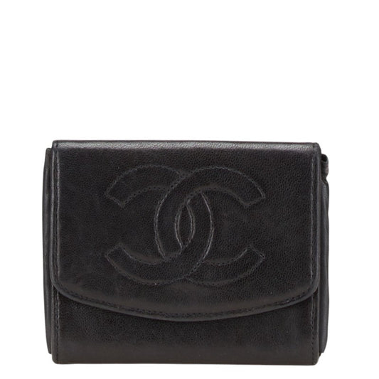 Chanel Coco Mark Leather Coin Case