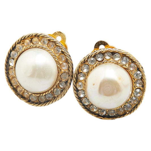 Chanel 1982 Rhinestone Earrings