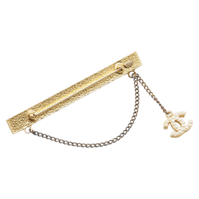 Chanel Coco Mark Faux Pearl Brooch 01A
