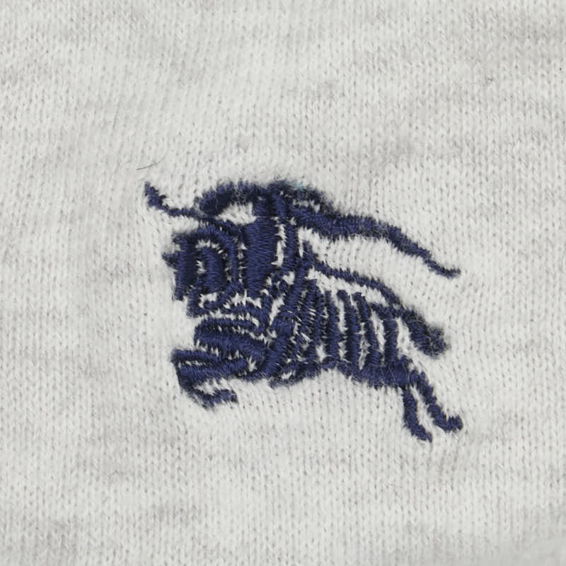 Burberry Black Label Embroidered Logo Cotton Cardigan