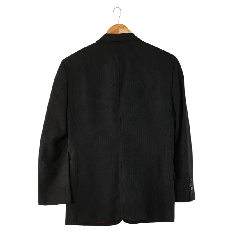 Burberry Black Label Stripe Wool Tailored Jacket