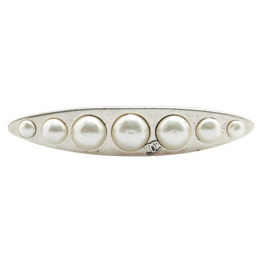 Chanel Coco Mark Brooch Faux Pearl Brooch