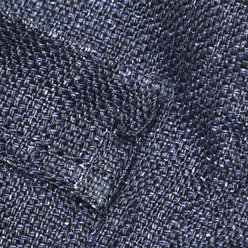 Chanel Coco Mark Button Linen Jacket
