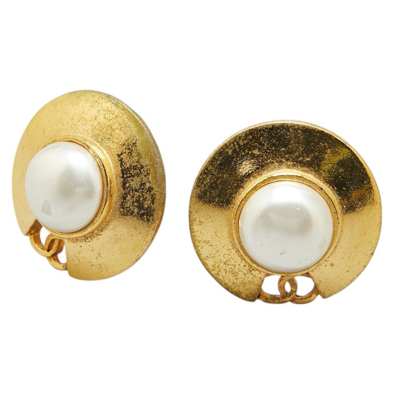 Chanel Coco Mark Pearl Earrings