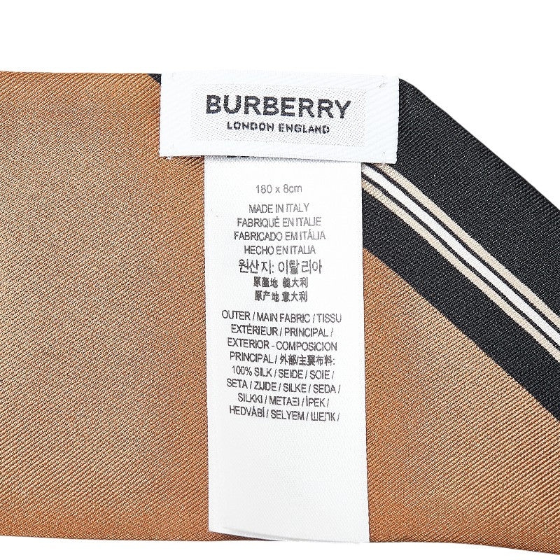 Burberry Logo Nova Check Silk Scarf