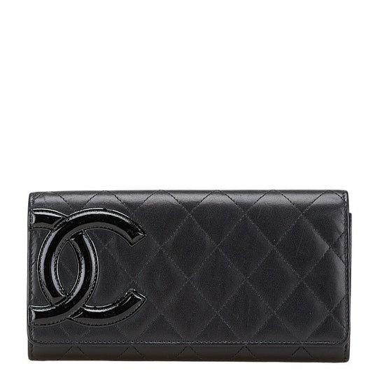 Chanel Cambon Line Matelasse Lambskin Long Wallet
