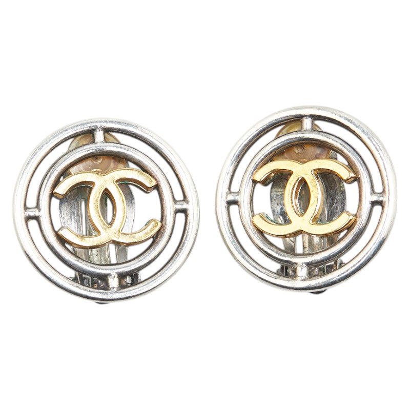 Chanel Coco Mark Round Earrings