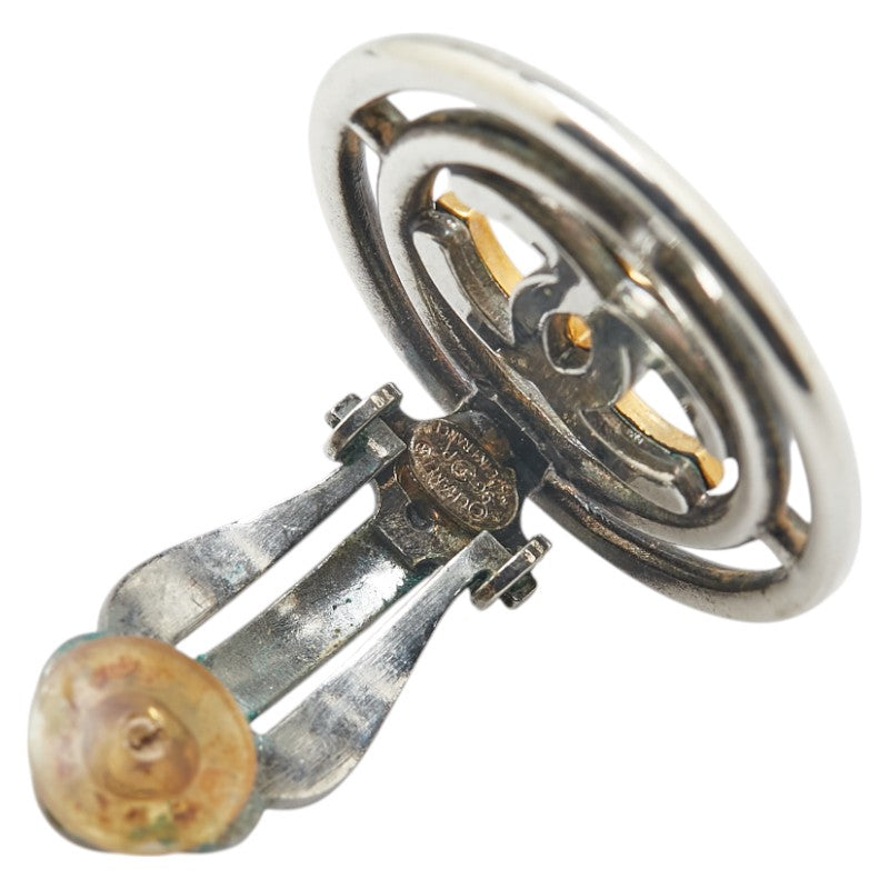Chanel Coco Mark Round Earrings