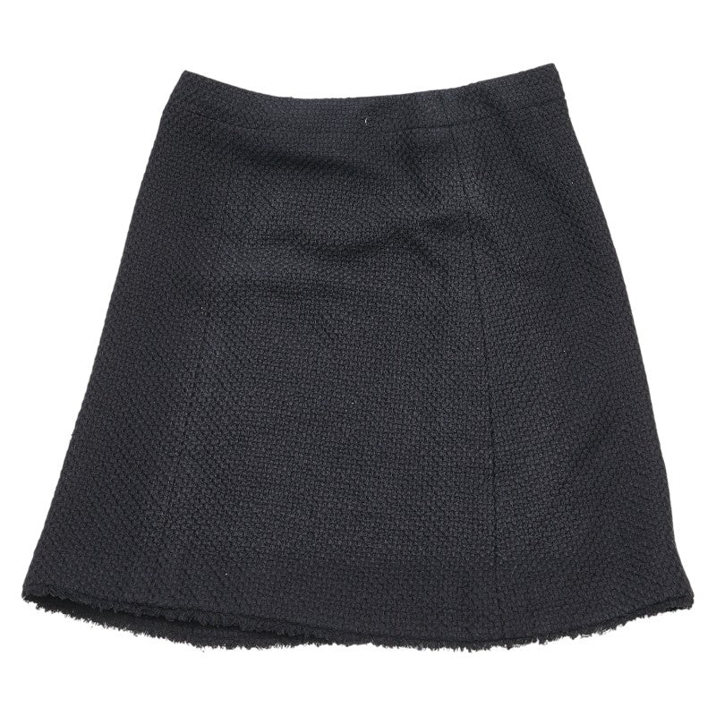 Chanel Coco Mark Silk Cotton Skirt