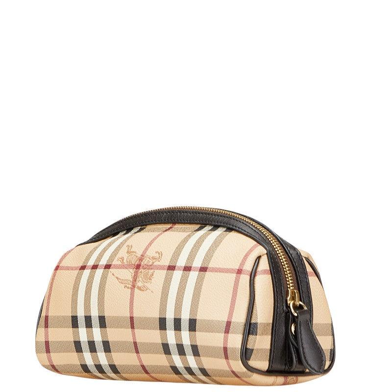 Burberry Nova Check Shadow Horse PVC Leather Pouch