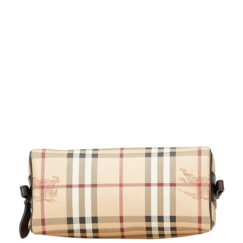 Burberry Nova Check Shadow Horse PVC Leather Pouch