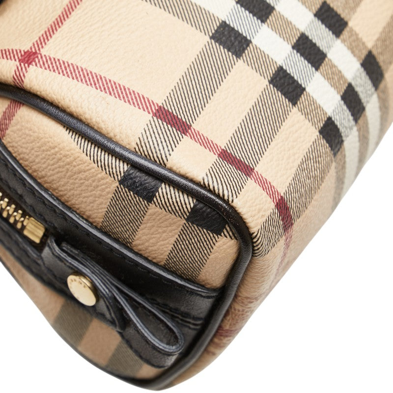 Burberry Nova Check Shadow Horse PVC Leather Pouch