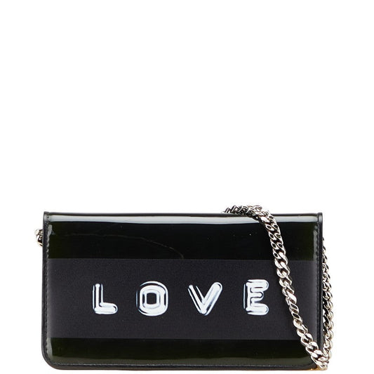 Burberry LOVE Enamel Leather Smartphone Wallet