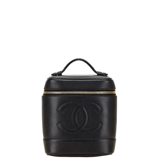 Chanel Coco Mark Caviar Vanity Bag