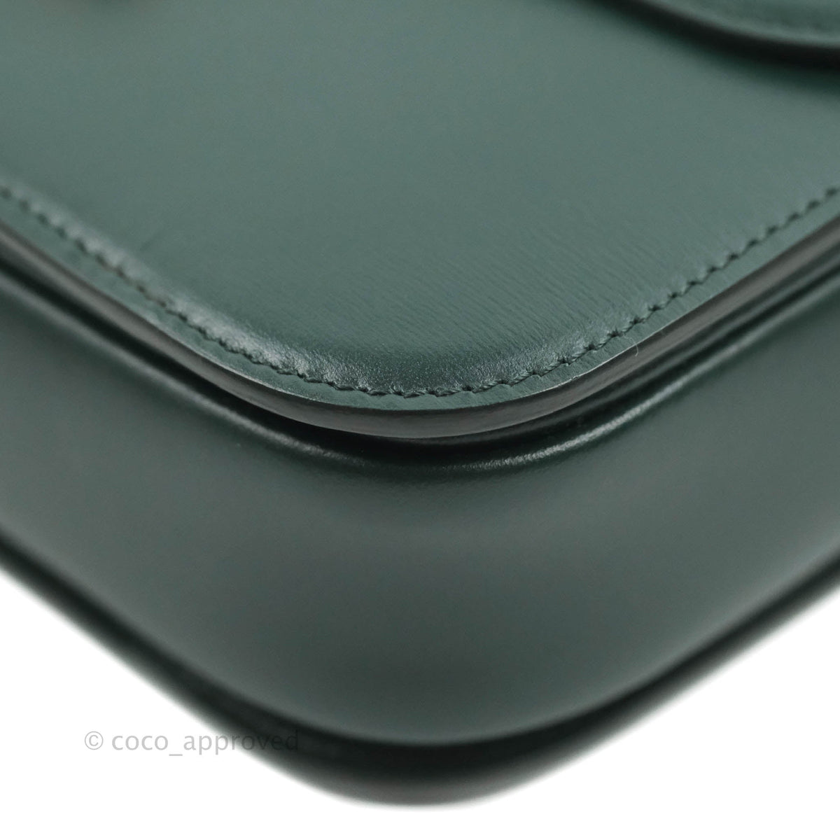 Celine Medium Triomphe Shiny Calfskin Amazone Green