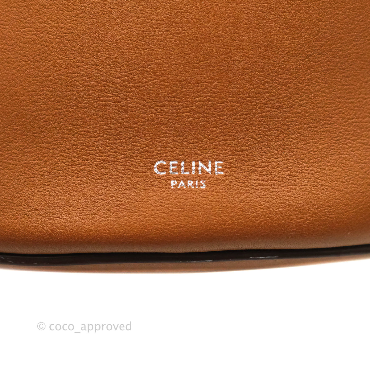 Celine Long Strap Big Bag Brown Bucket Calfskin