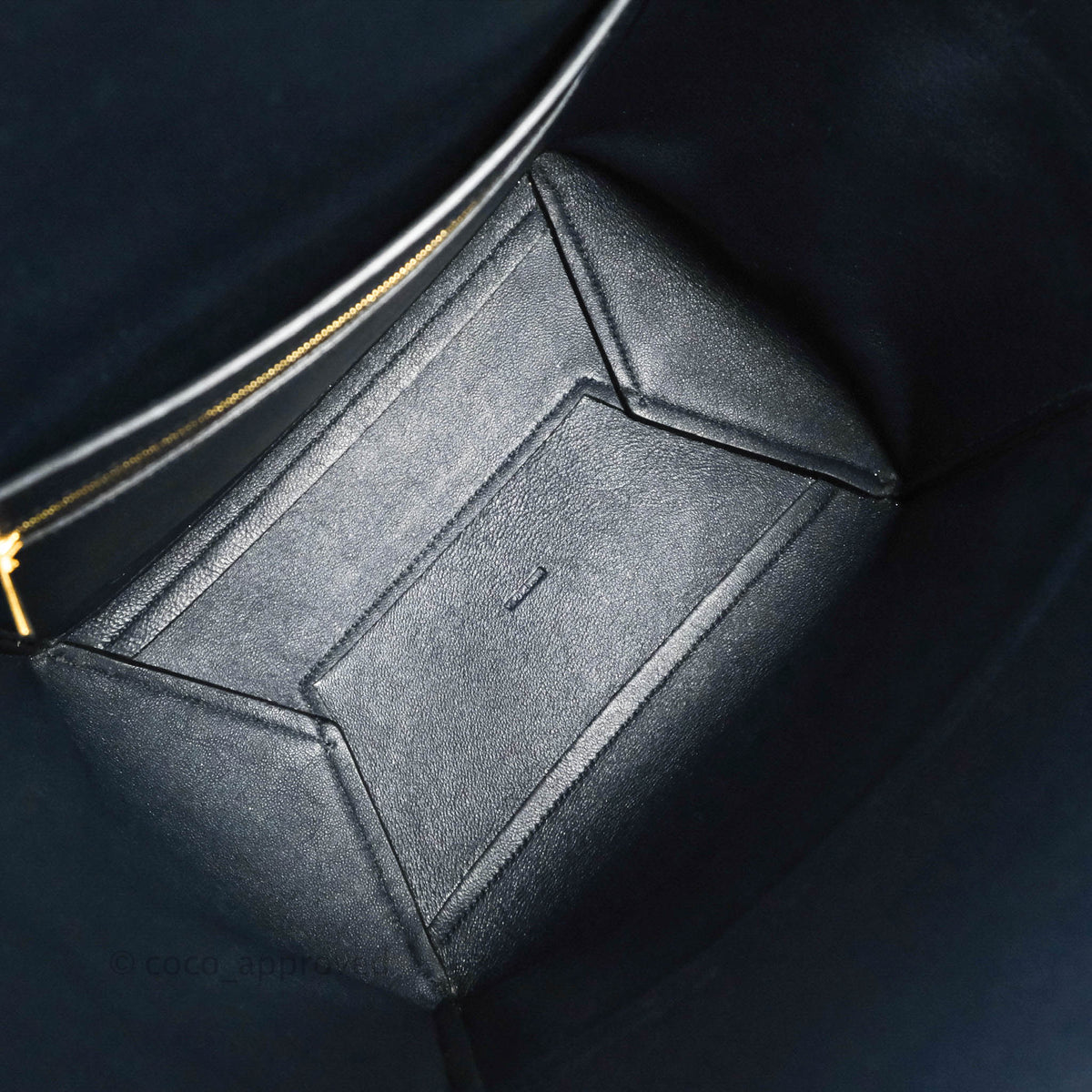 Celine Sangle Bucket Bag Navy Calfskin