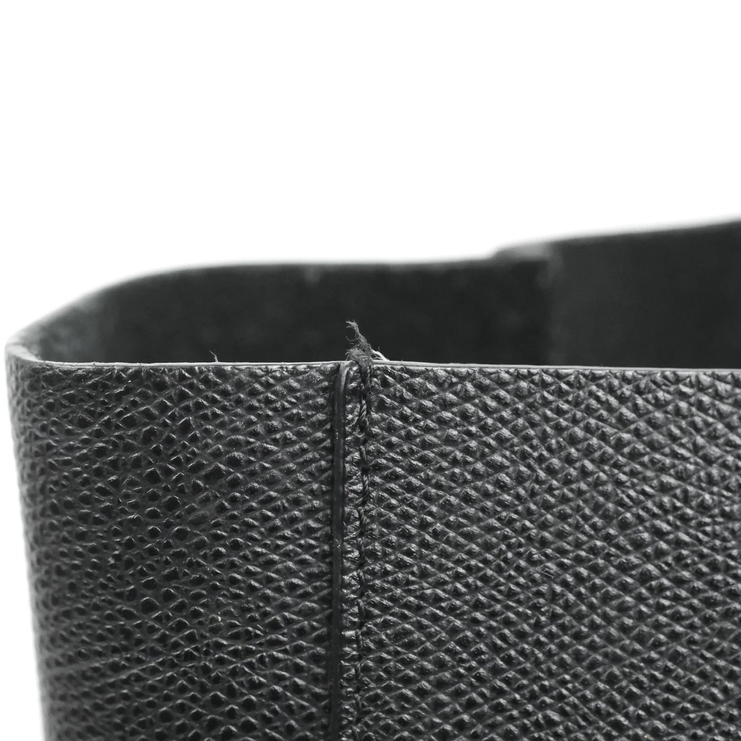 Celine Small Vertical Cabas Tote Black Grained Calfskin Silver Hardware