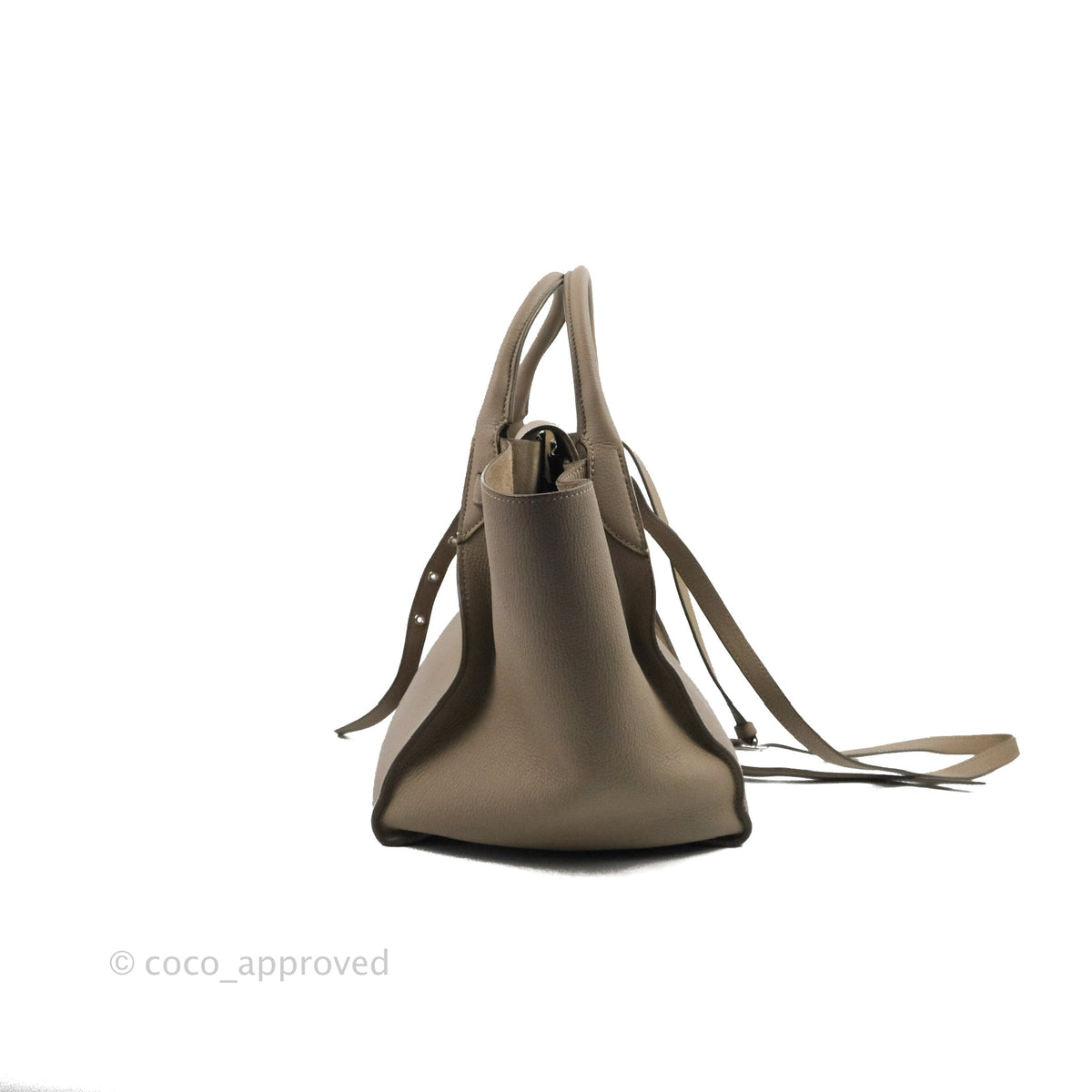 Celine Small Big Bag Light Taupe Supple Grained Leather Silver Hardware