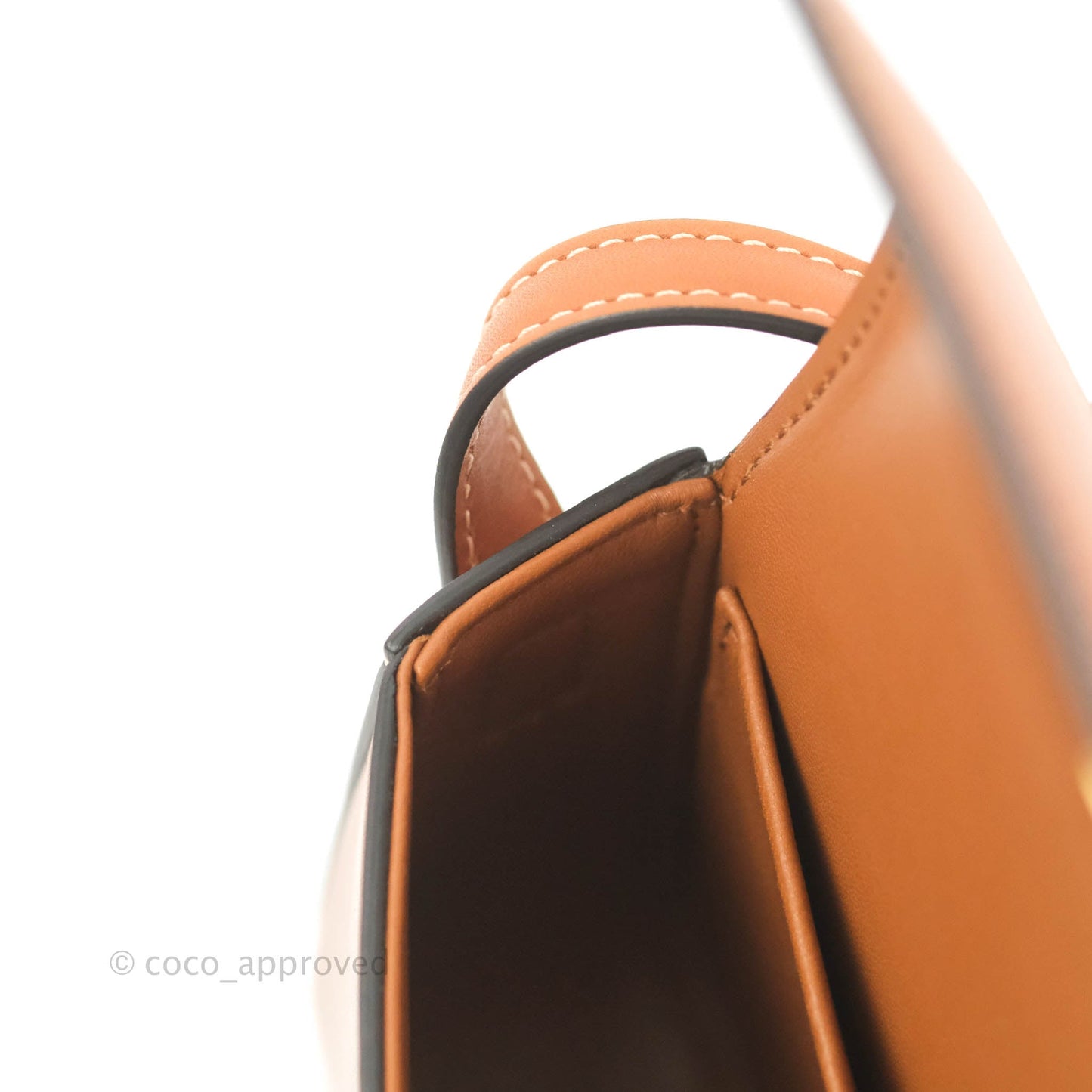 Celine Triomphe Shoulder Bag Tan Calfskin