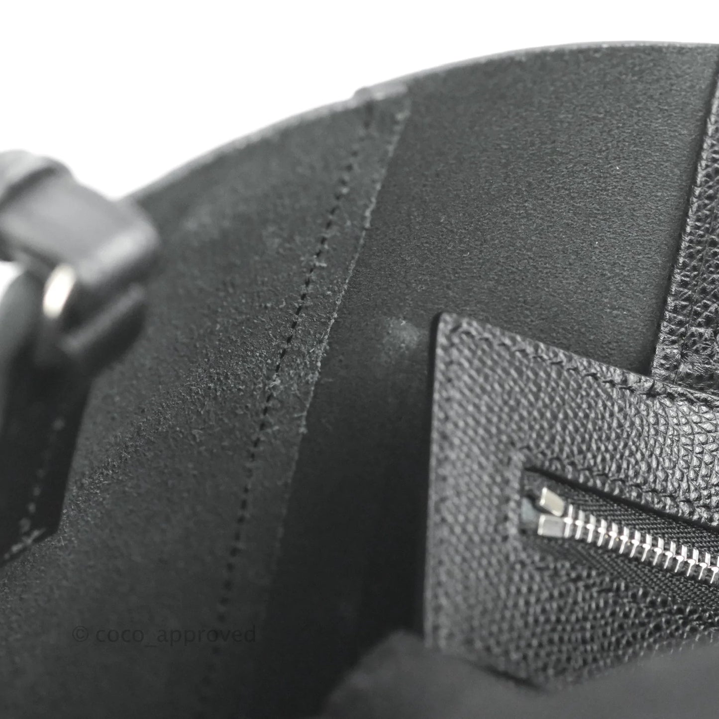 Celine Small Vertical Cabas Tote Black Grained Calfskin Silver Hardware