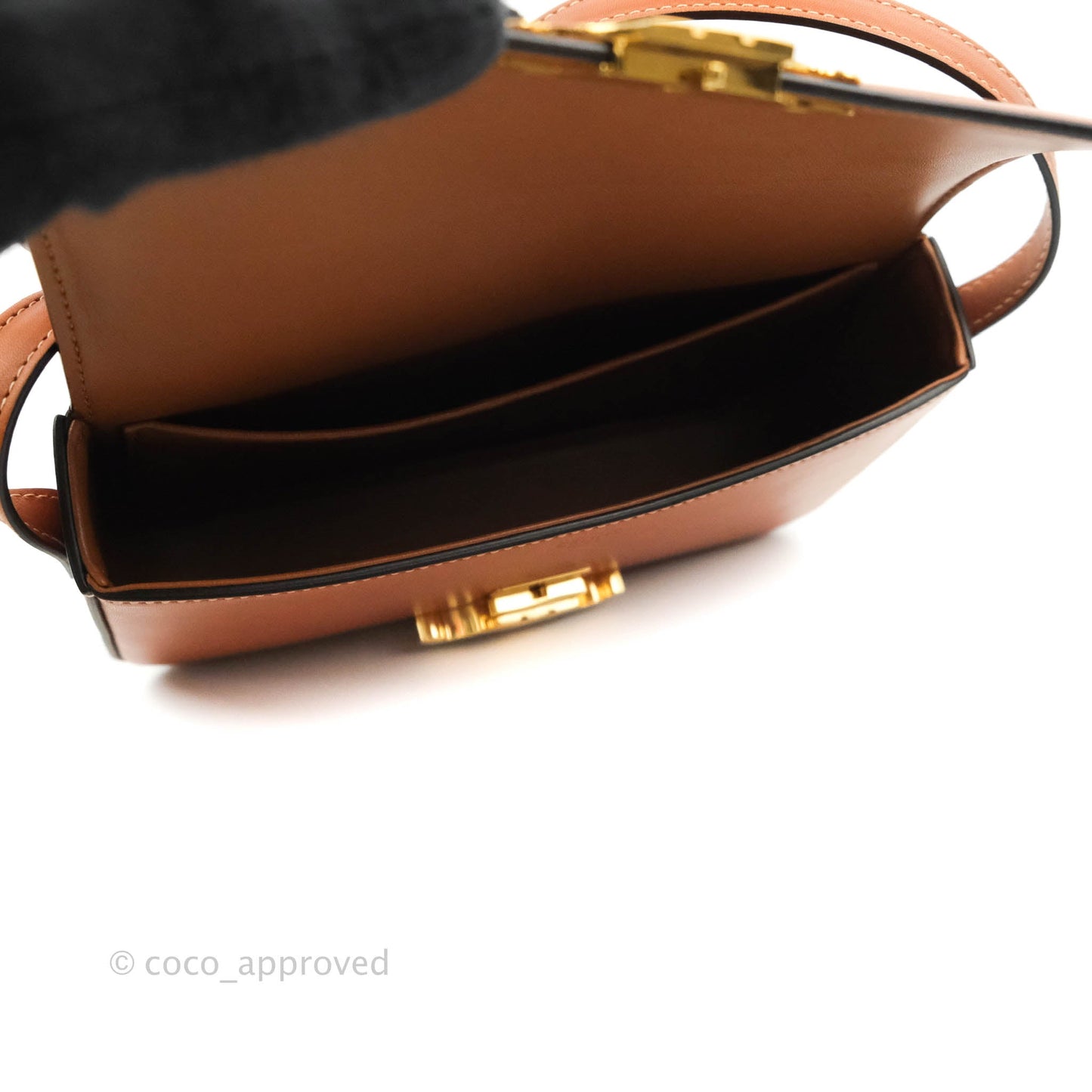 Celine Triomphe Shoulder Bag Tan Calfskin