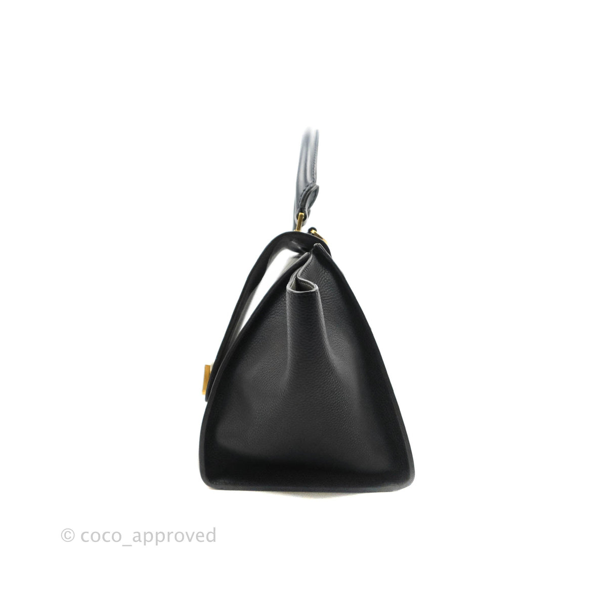 Celine Sleek Calfskin Small Tri-Color Trapeze Dark Blue